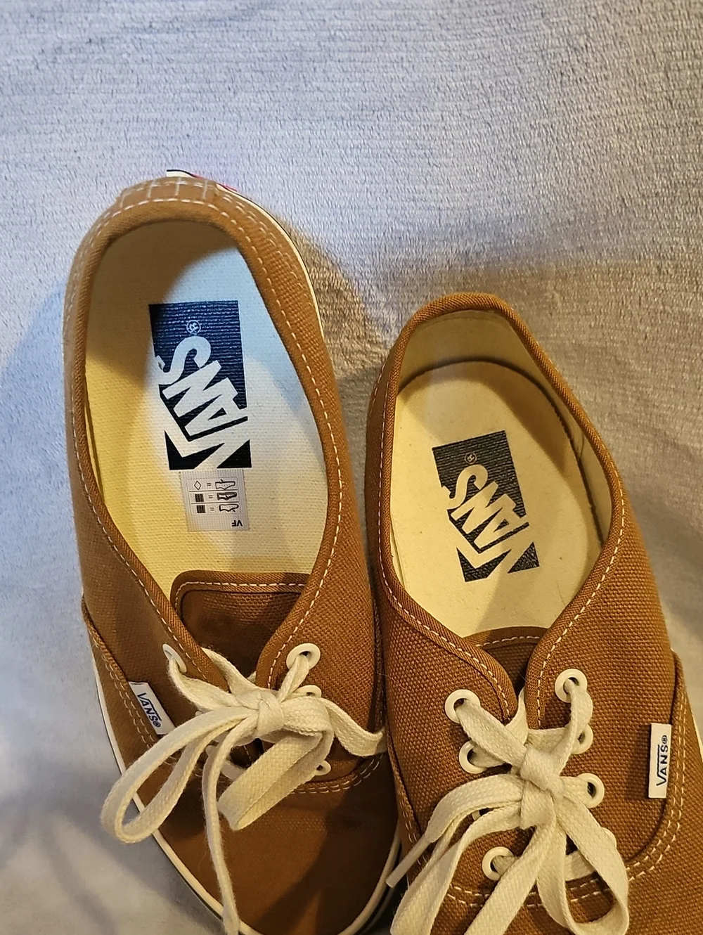 Vans Men’s Authentic Canvas Sneaker in Brown